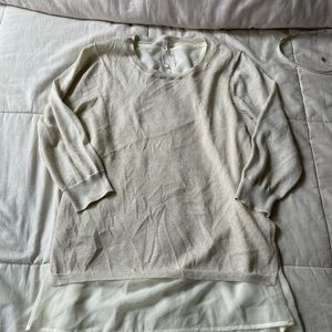 Cream Crew Neck Sweater